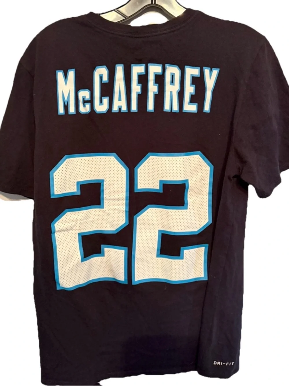 NFL Panthers Shirt Medium Christian McCaffrey #22 Carolina Nike‎ T Shirt
